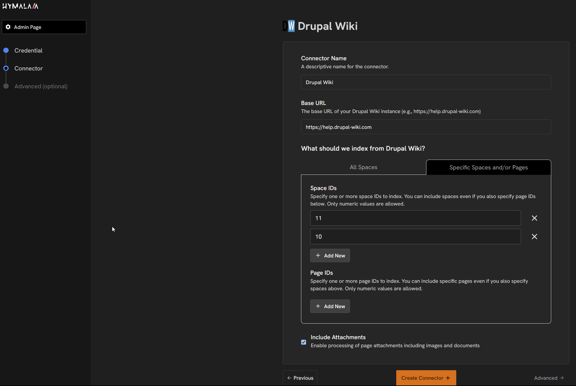 Hymalaia Drupal Wiki configuration