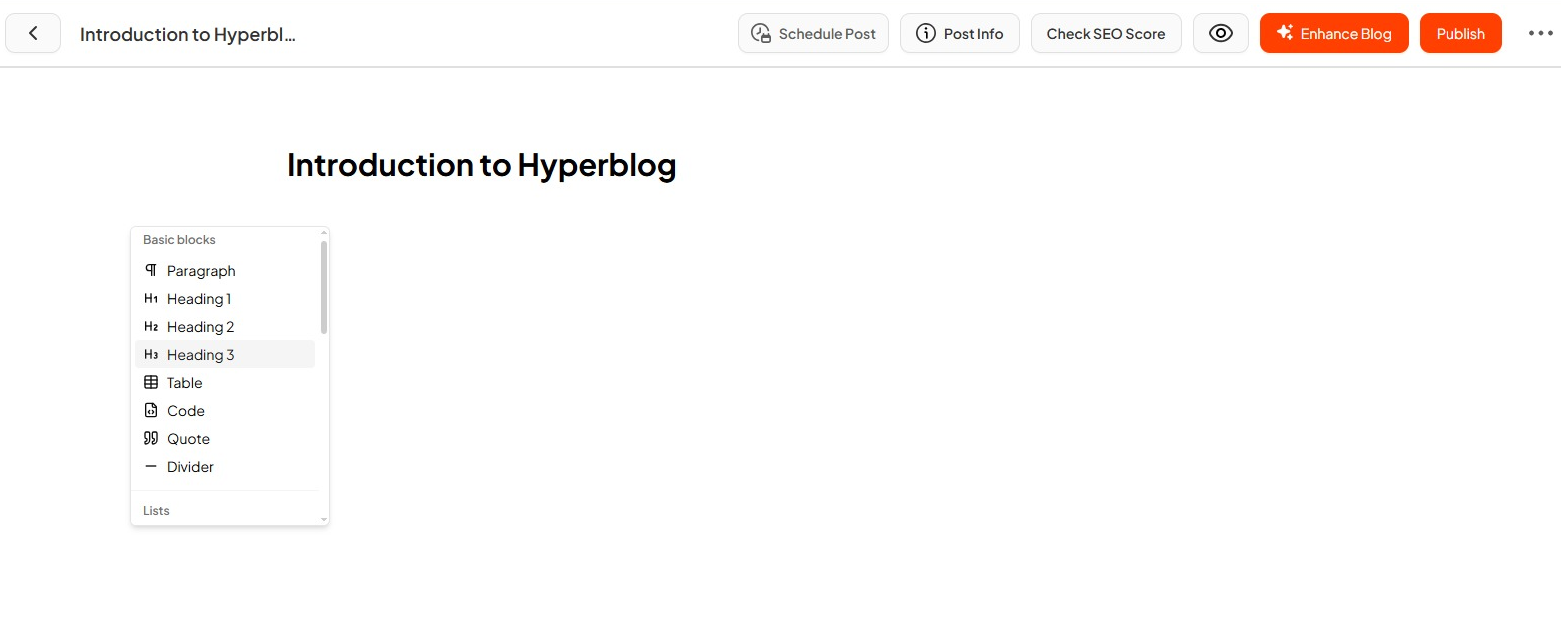 Hyperblog Edit Optiongeneral Pn