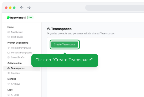 Creating a new workspace