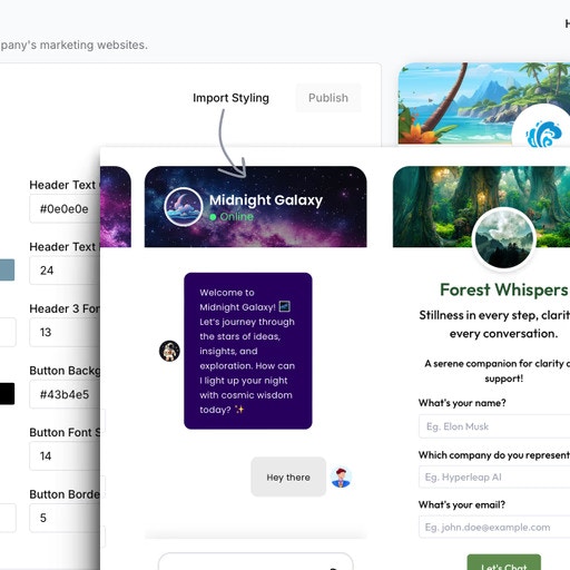 Brand customization options