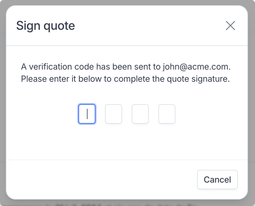 Quote signature - Hyperline
