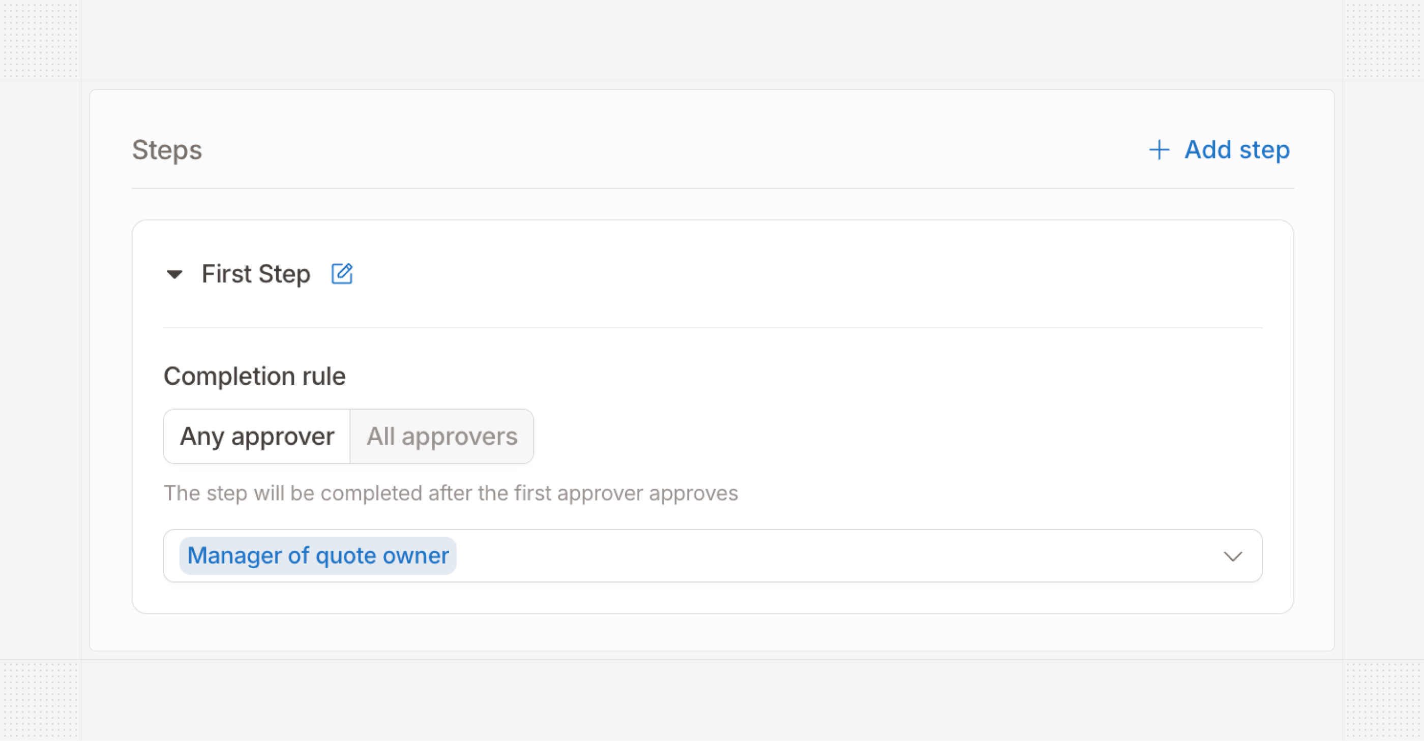 Manager-based approvals