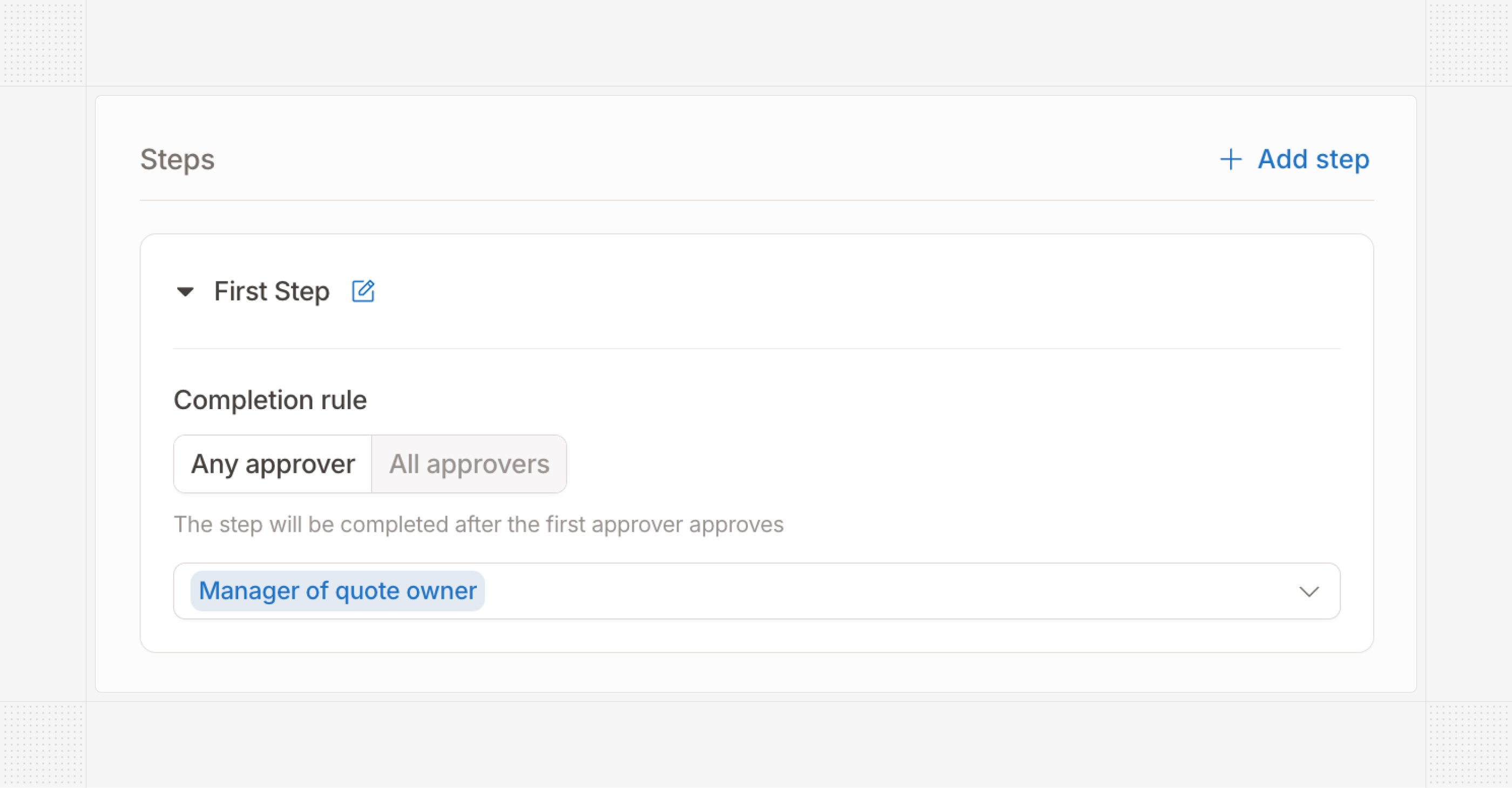 Manager-based approvals