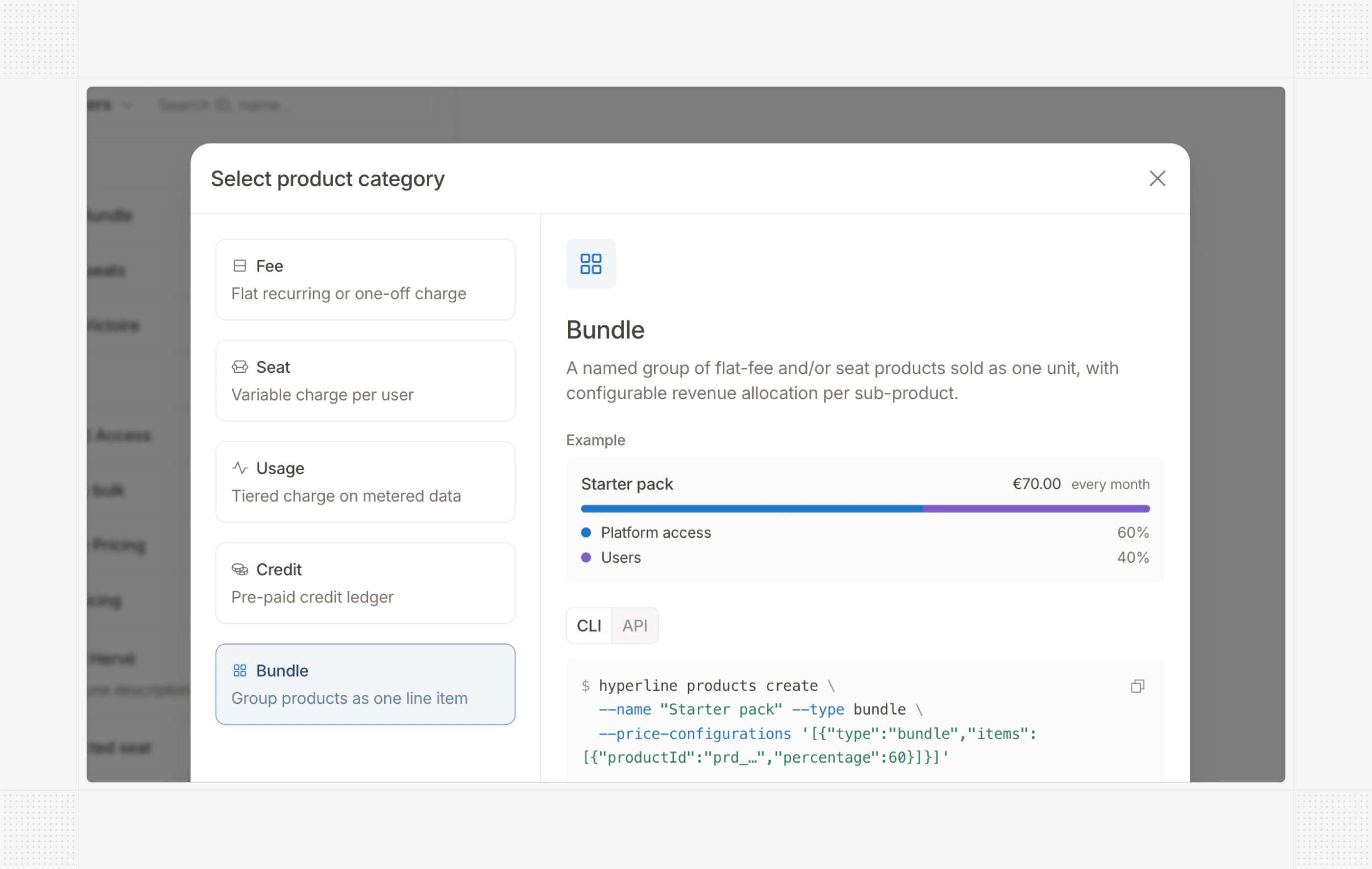 Bundle products