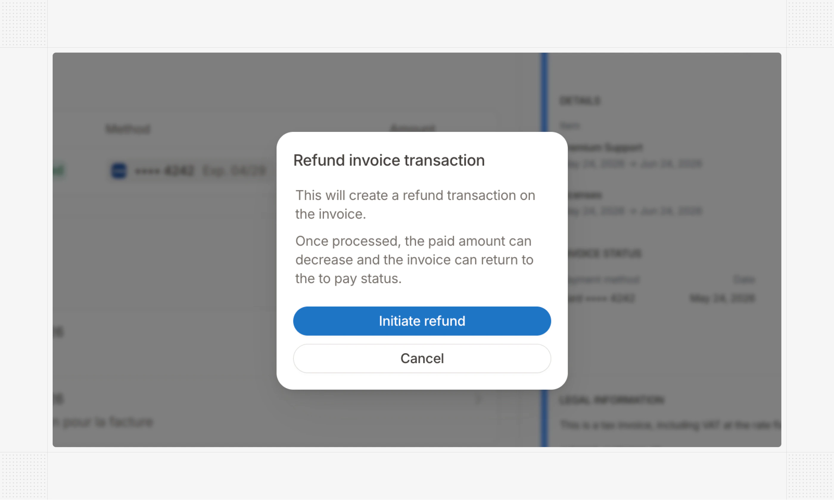Transaction refund