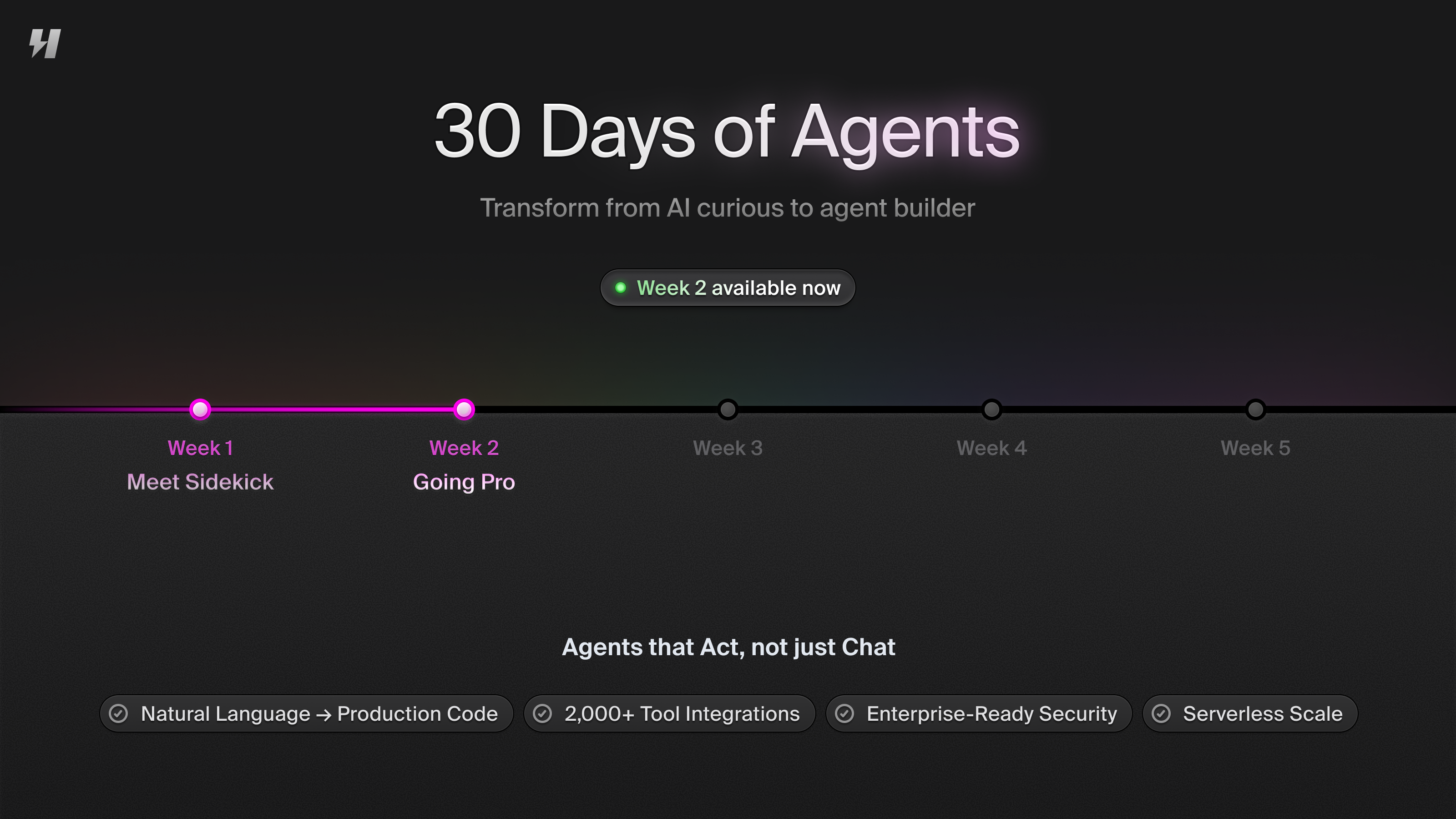 Agents Bootcamp: level up your agent skills in 30 days - Week 2