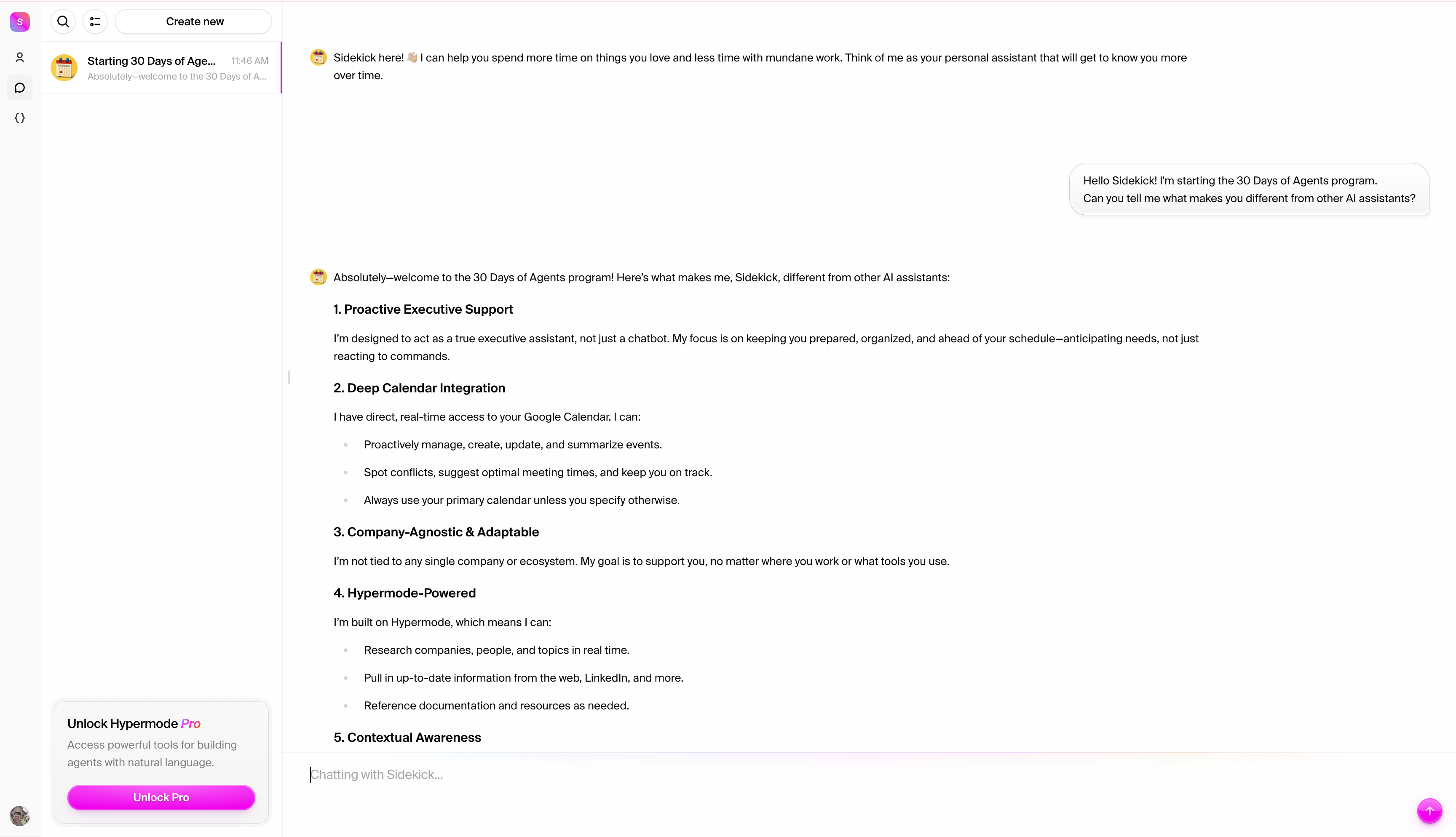 Sidekick Interface - Placeholder