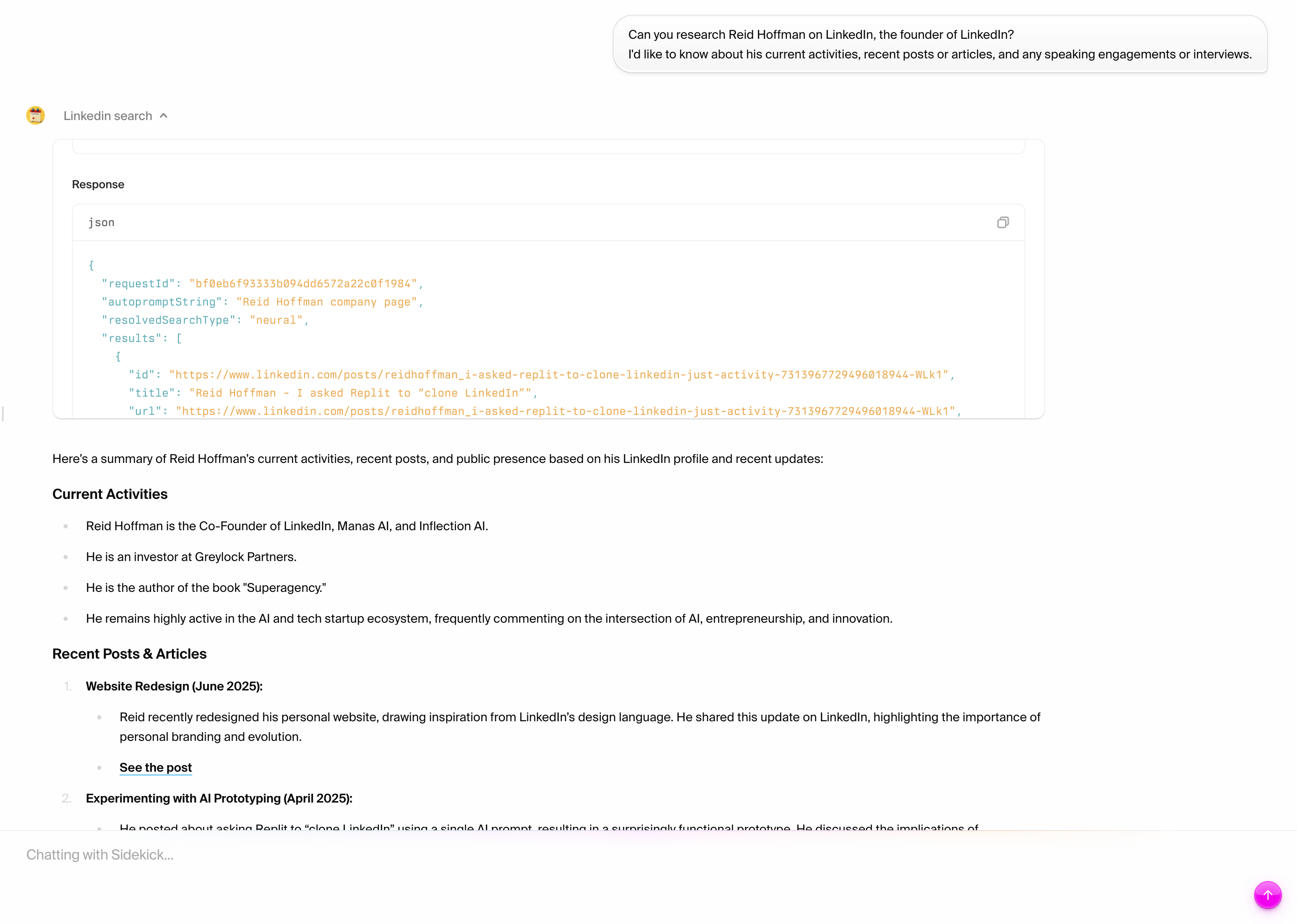 LinkedIn Research Demo - Placeholder