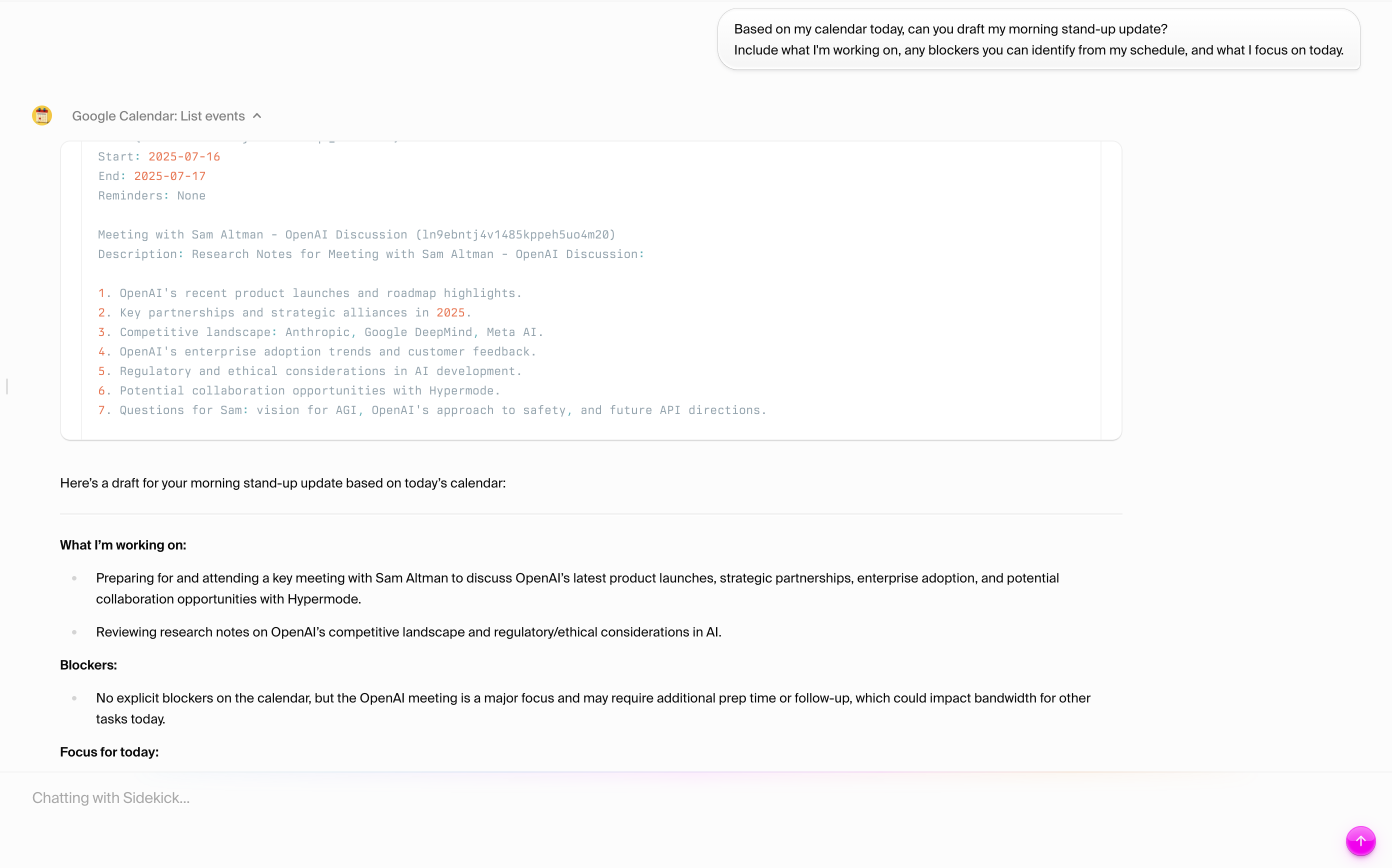 Stand-up Draft Generation - Placeholder