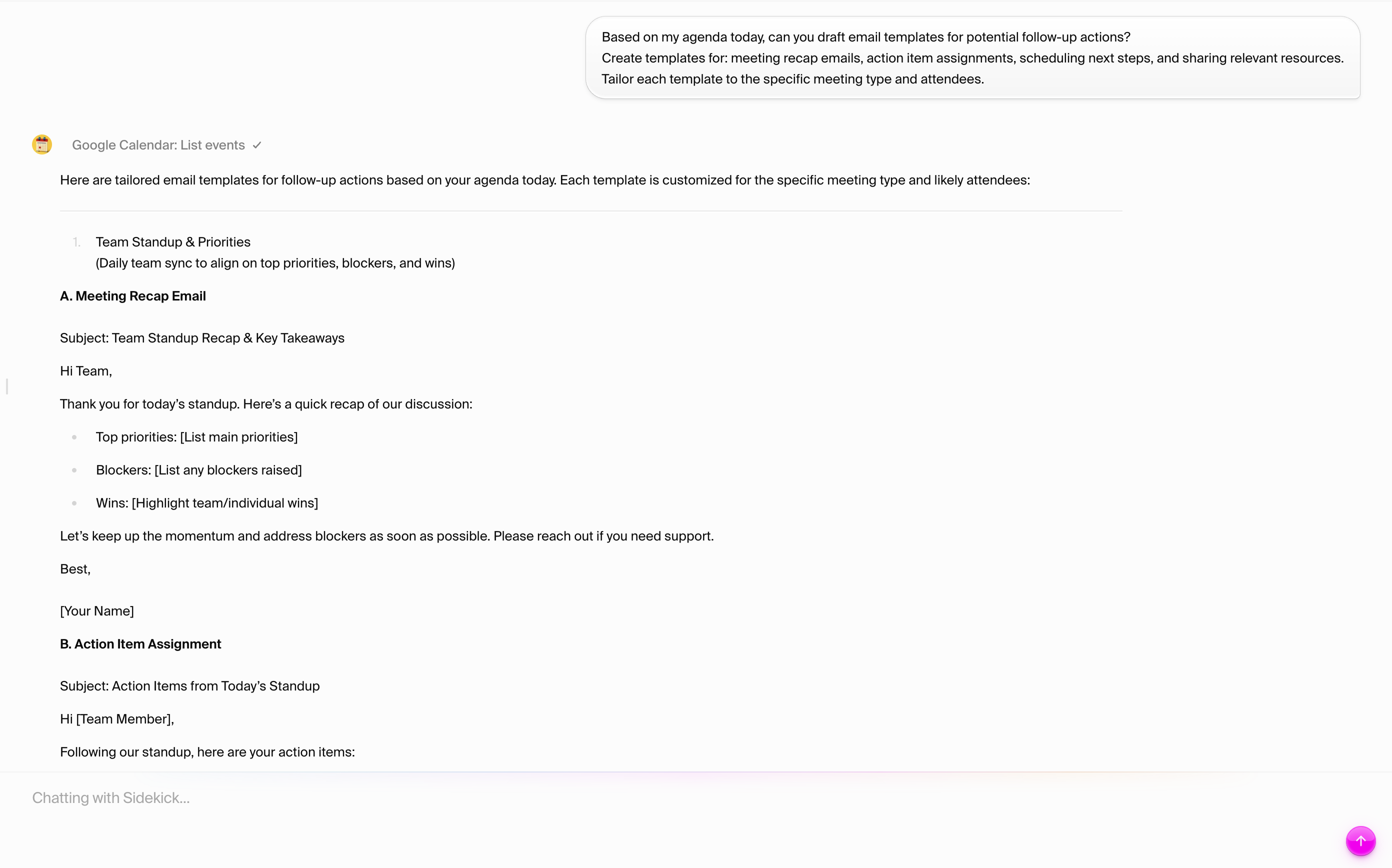 email Template Generation