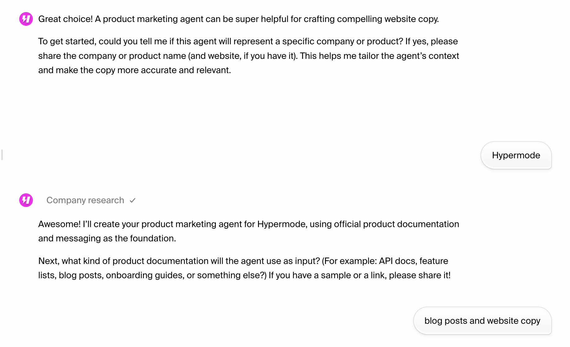 Refine your agent description