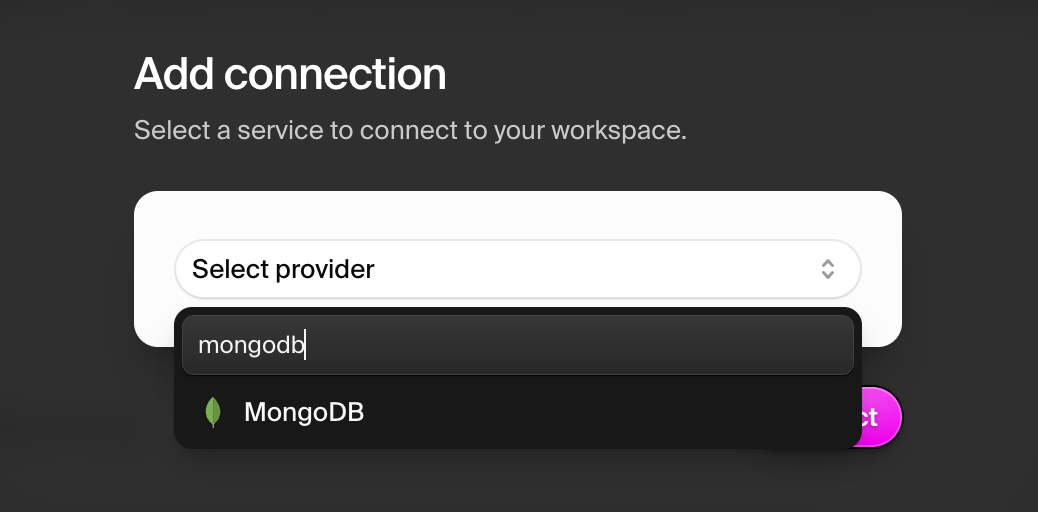 Add MongoDB connection