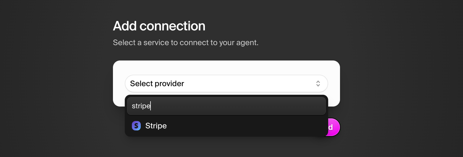 Add Stripe connection