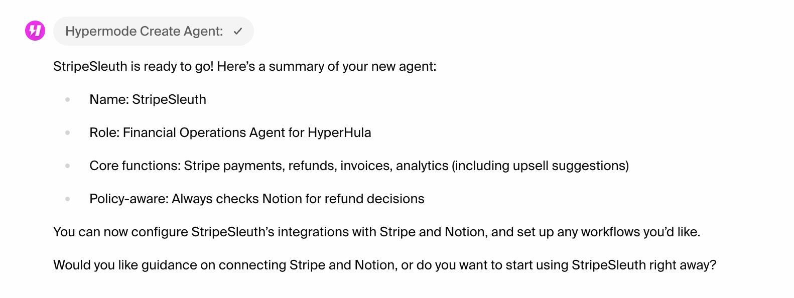 Hypermode Create Agent