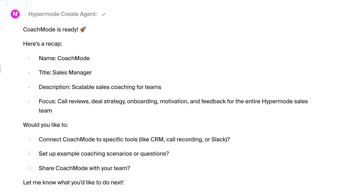 Hypermode Create Agent