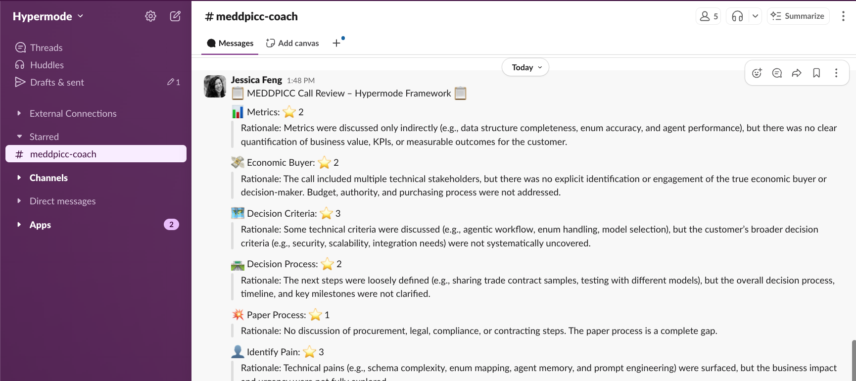 Push notifications to Slack