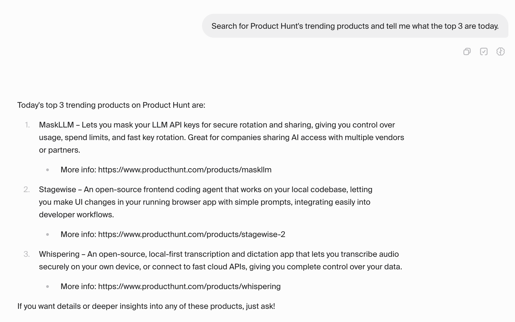 Product Hunt search test