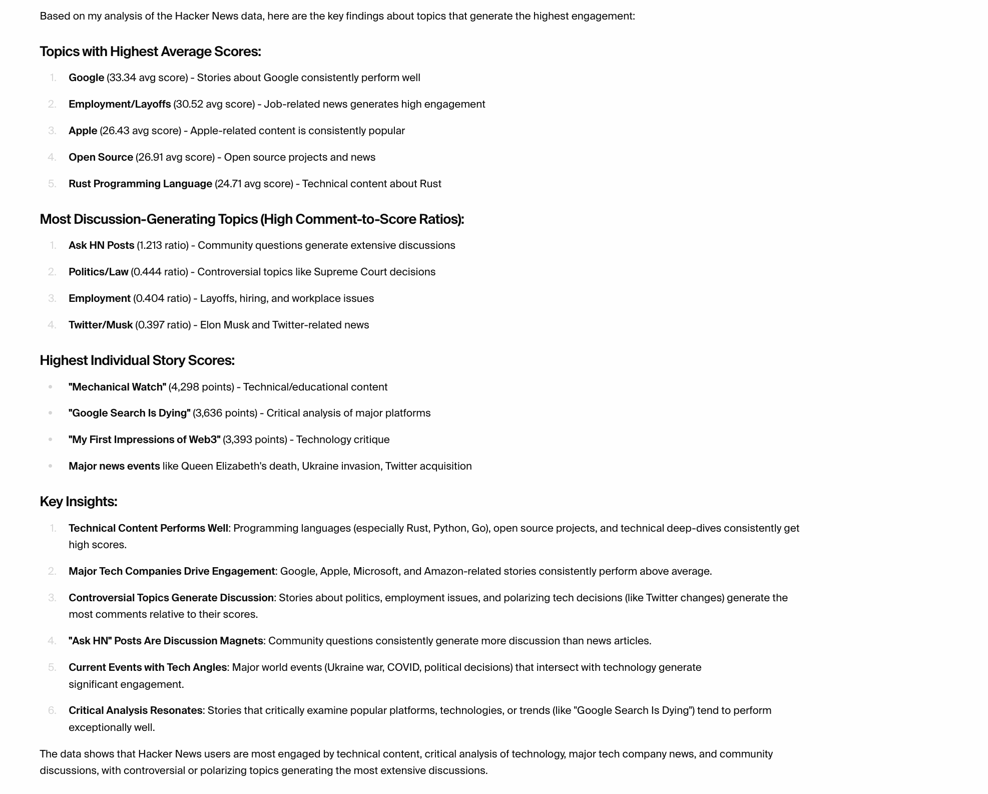 HN Analysis