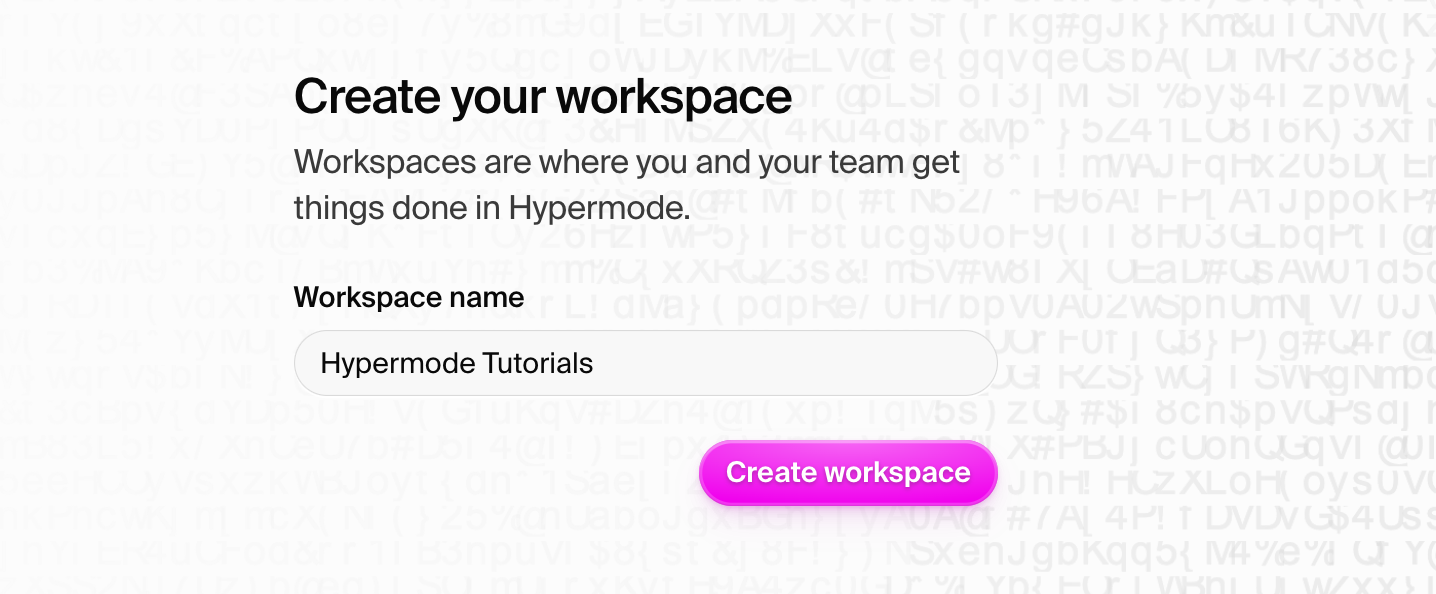 Sign in to Hypermode