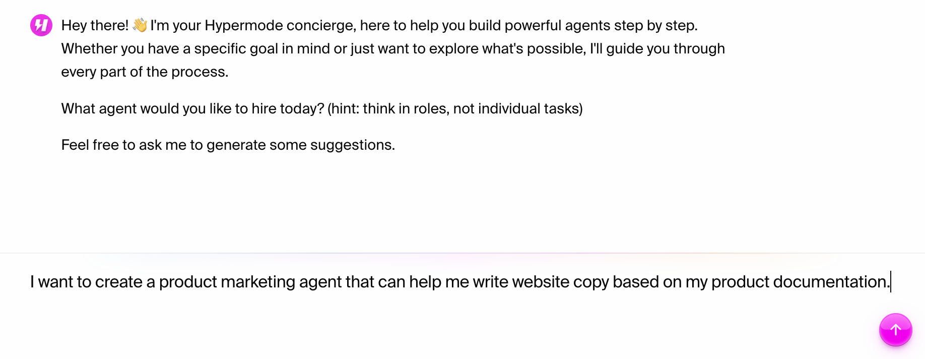Describe your agent requirements