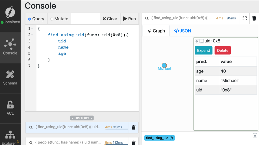 Get node from UID