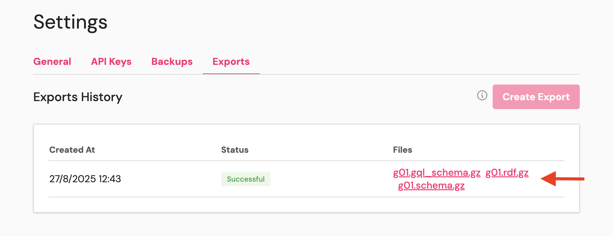 Export Download