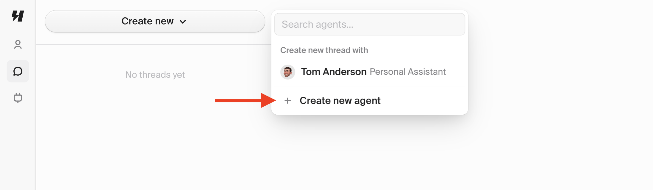 Create new agent