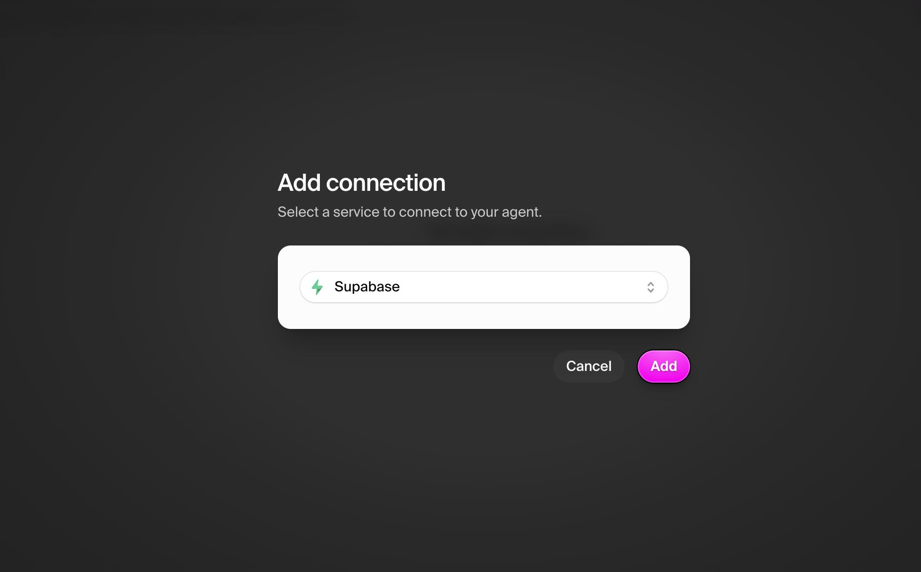Add Supabase connection