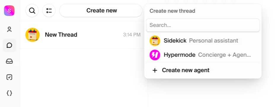 Create new agent