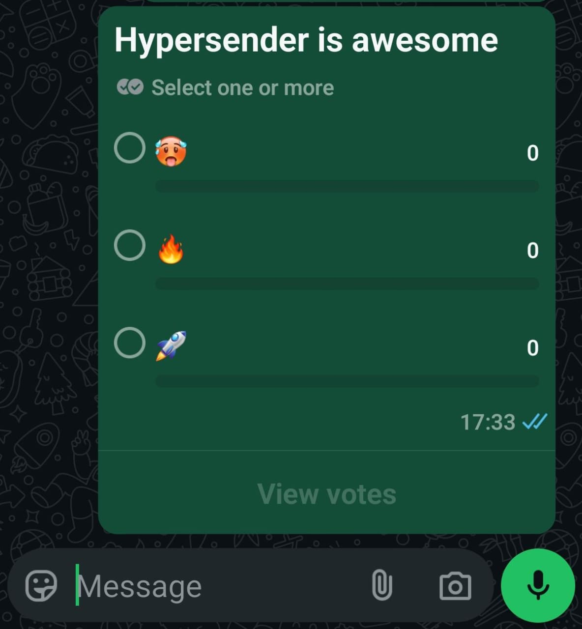 Send Poll Example