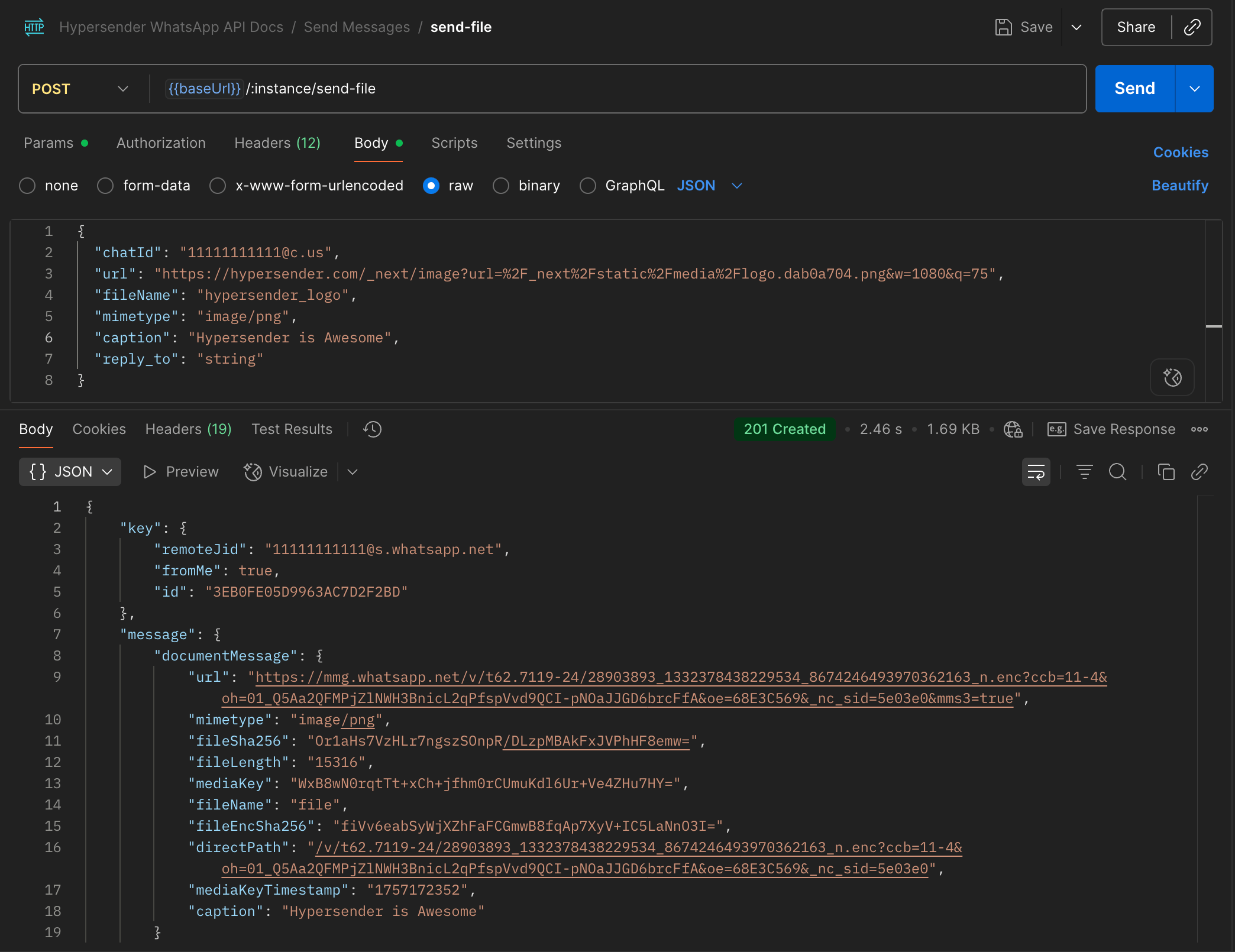send-file url