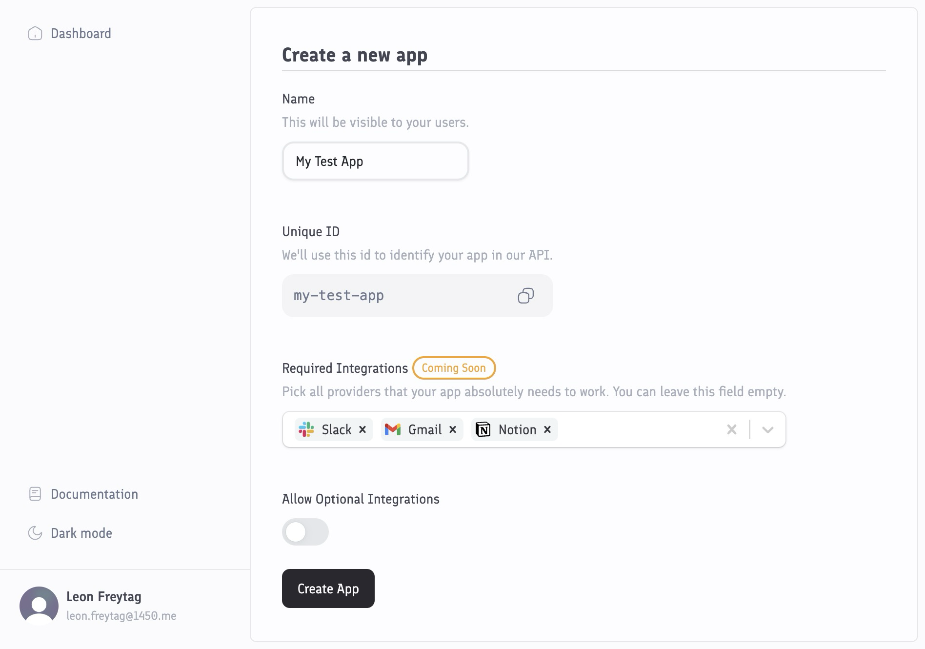Create an app