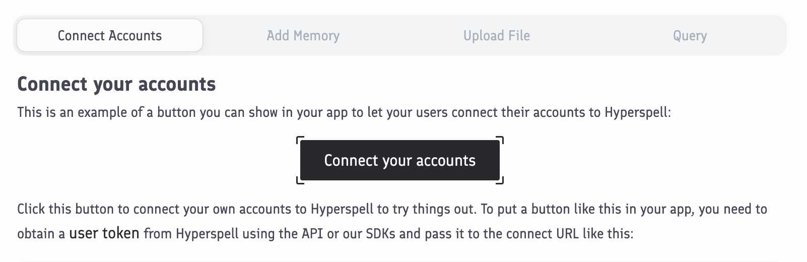 Connect your accounts