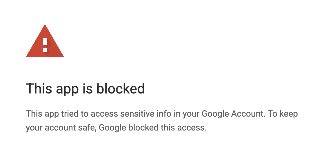 This app is blocked