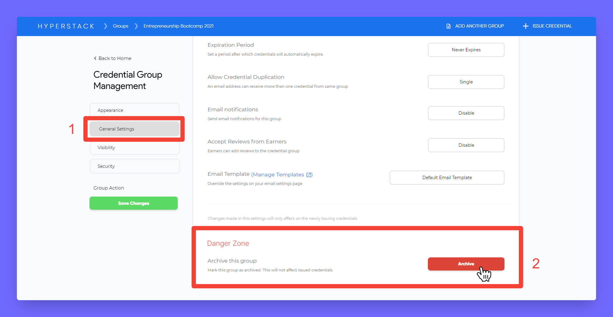 How to archive items - Hyperstack API Docs