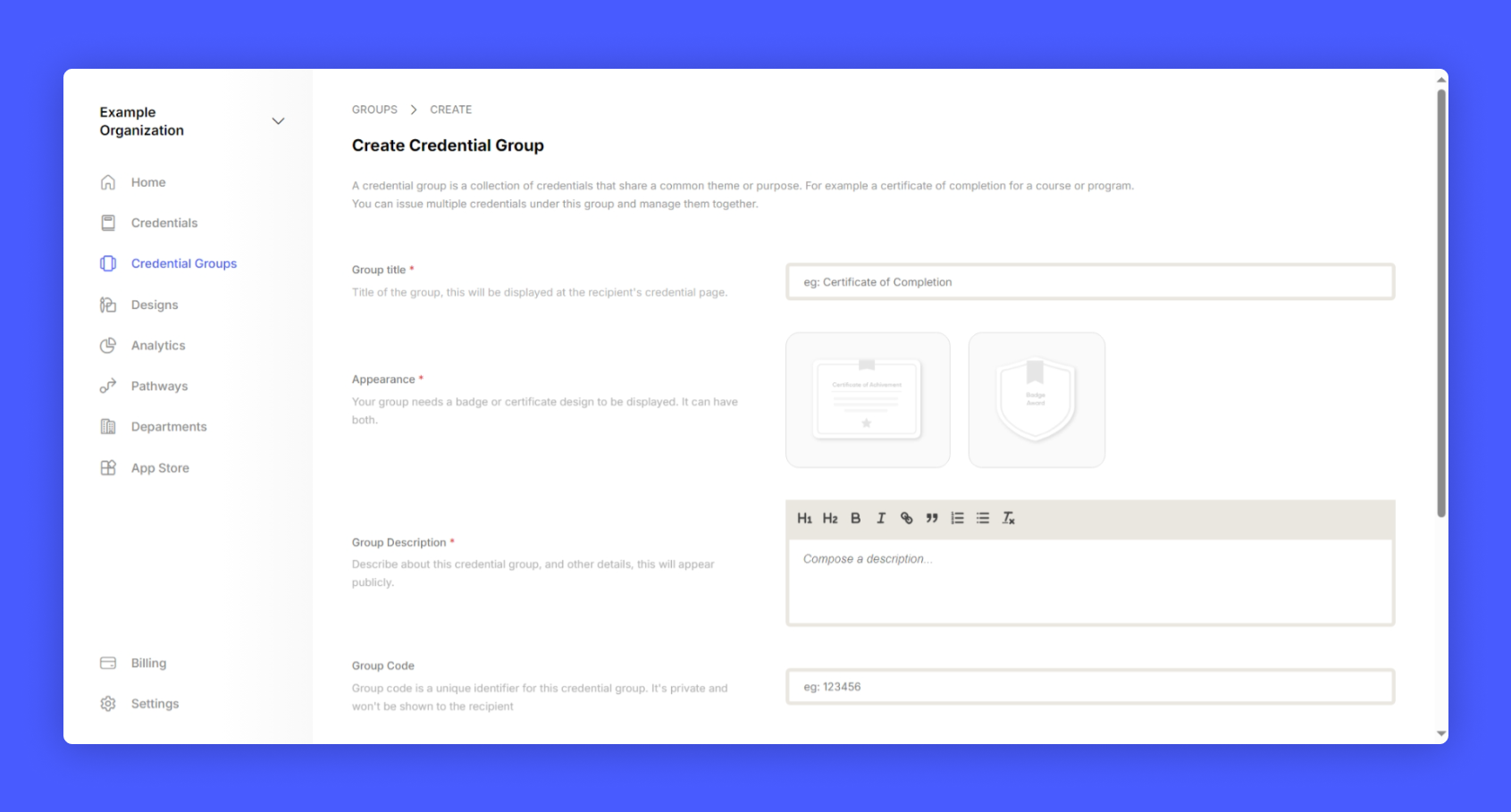 Creating Credential Group - Hyperstack API Docs