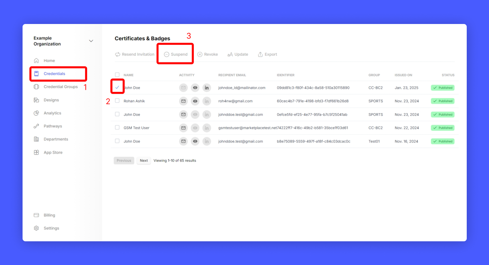 Suspending Credentials - Hyperstack API Docs
