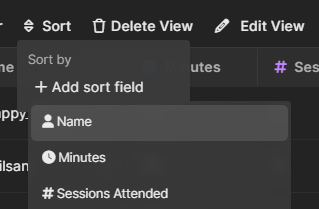Sorting Staff in Hyra Views