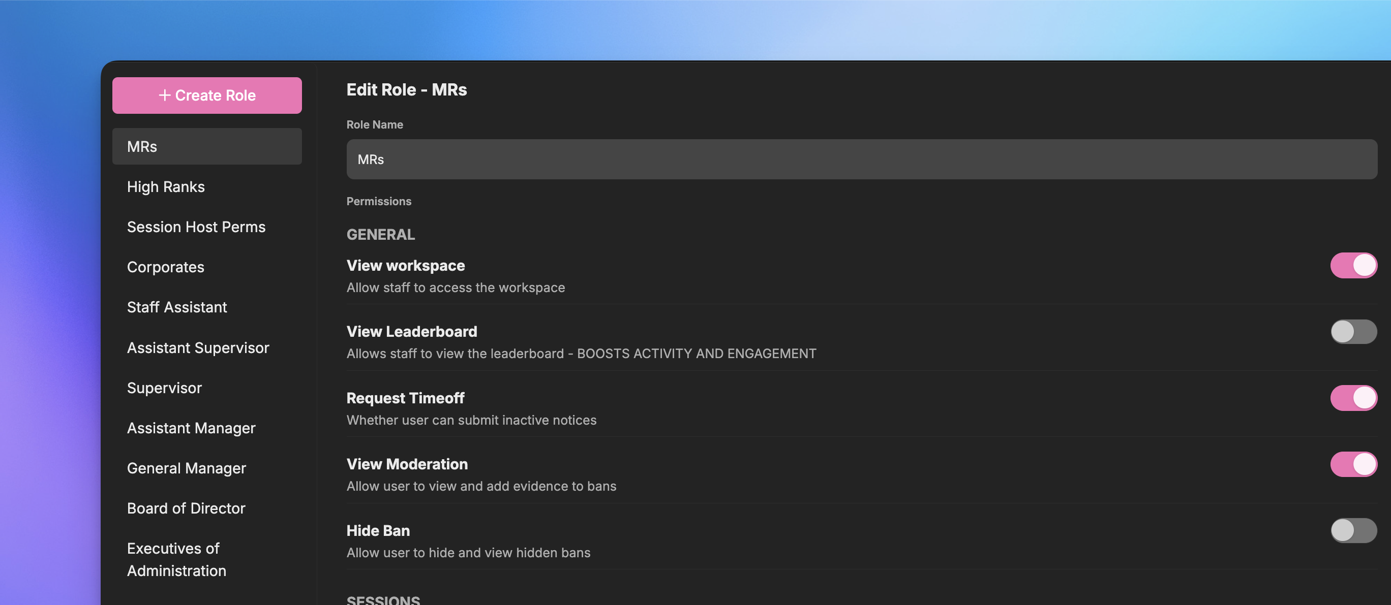Roles - Hyra Docs