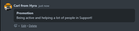 A comment in a Trello card.