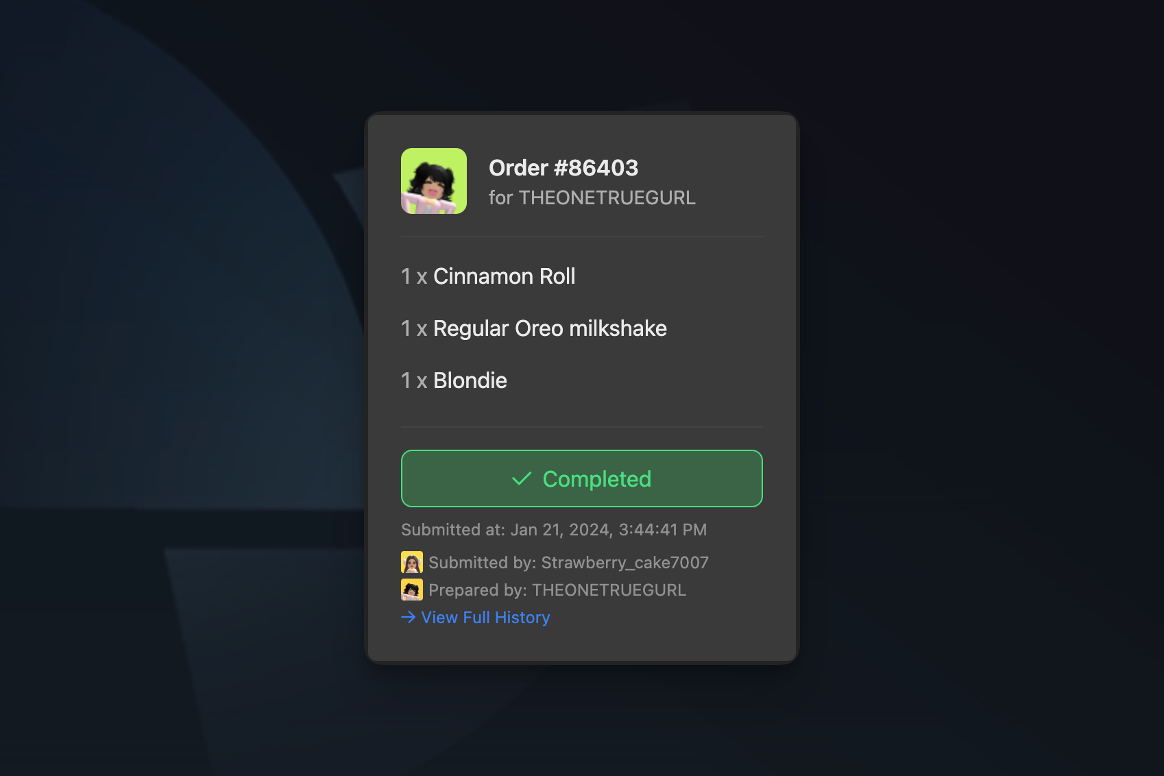 Order Logging - Hyra Docs