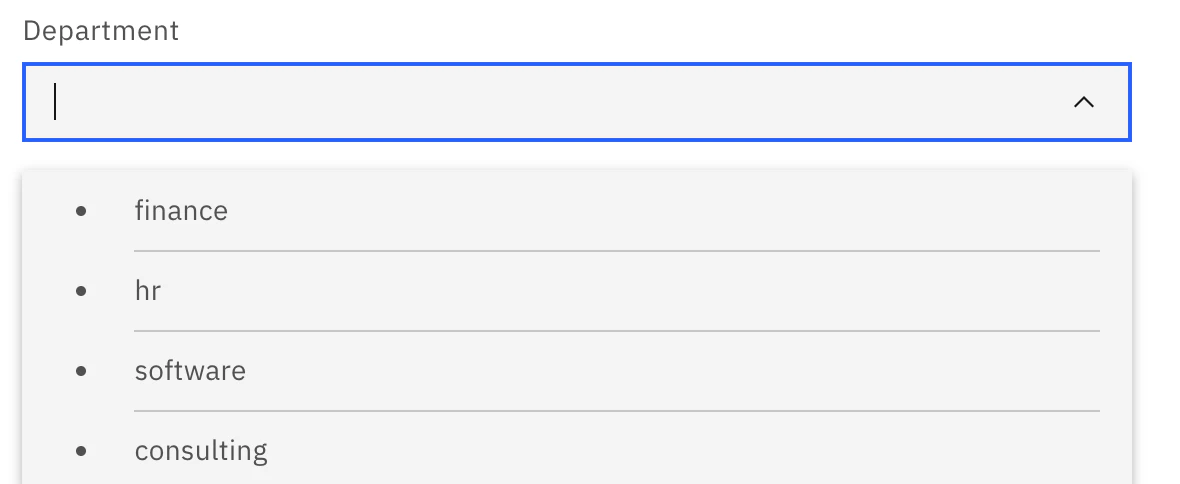 Combo Box Input
