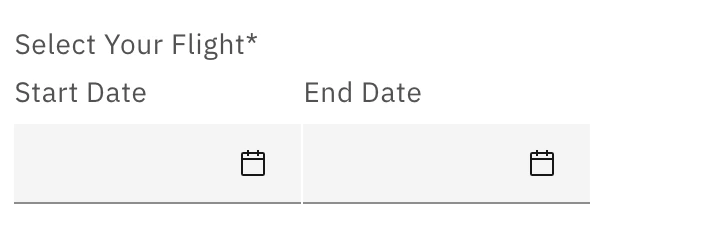 Date Range Input