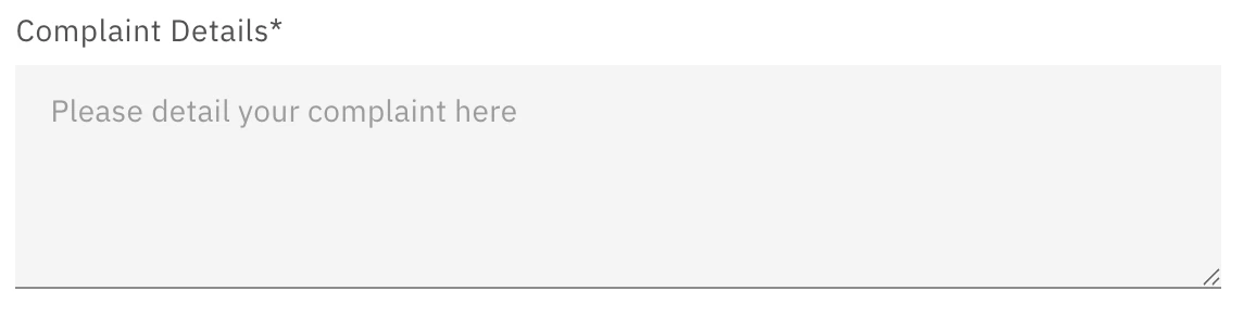 Text Area Input
