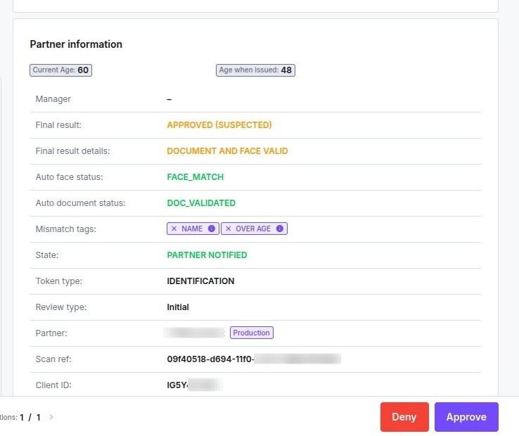 Resolving False Positives and Mismatch Tags - iDenfy Documentation