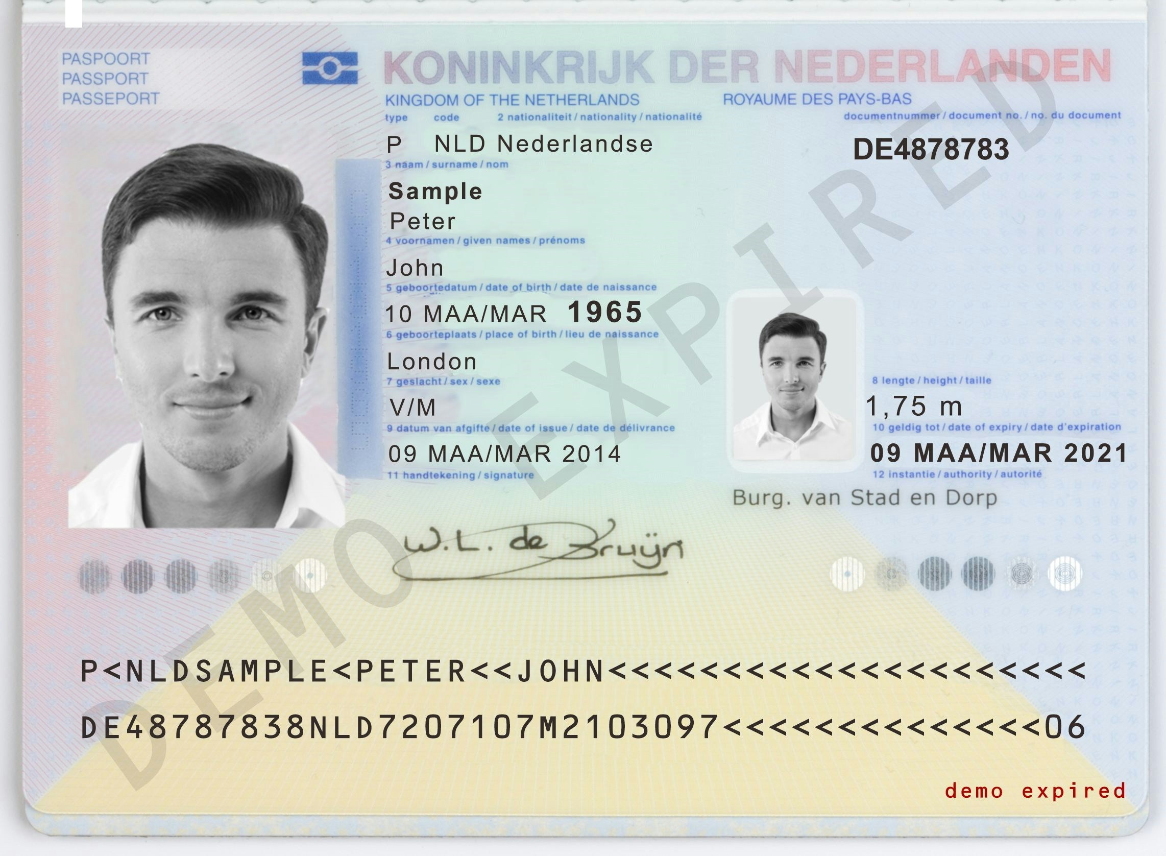 Netherlands passport (expired)