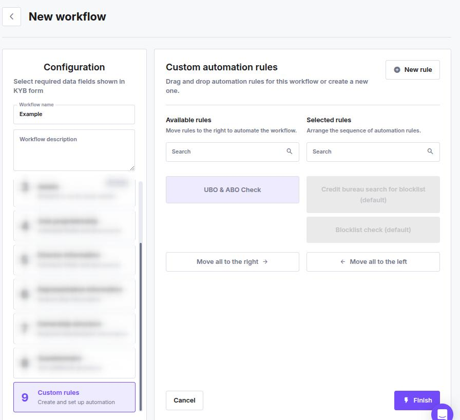 Custom Rules Workflow Step - iDenfy Documentation