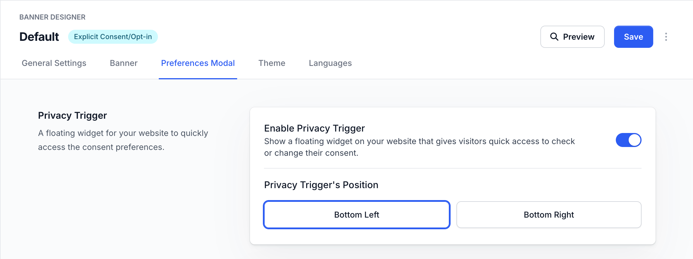 Privacy Trigger
