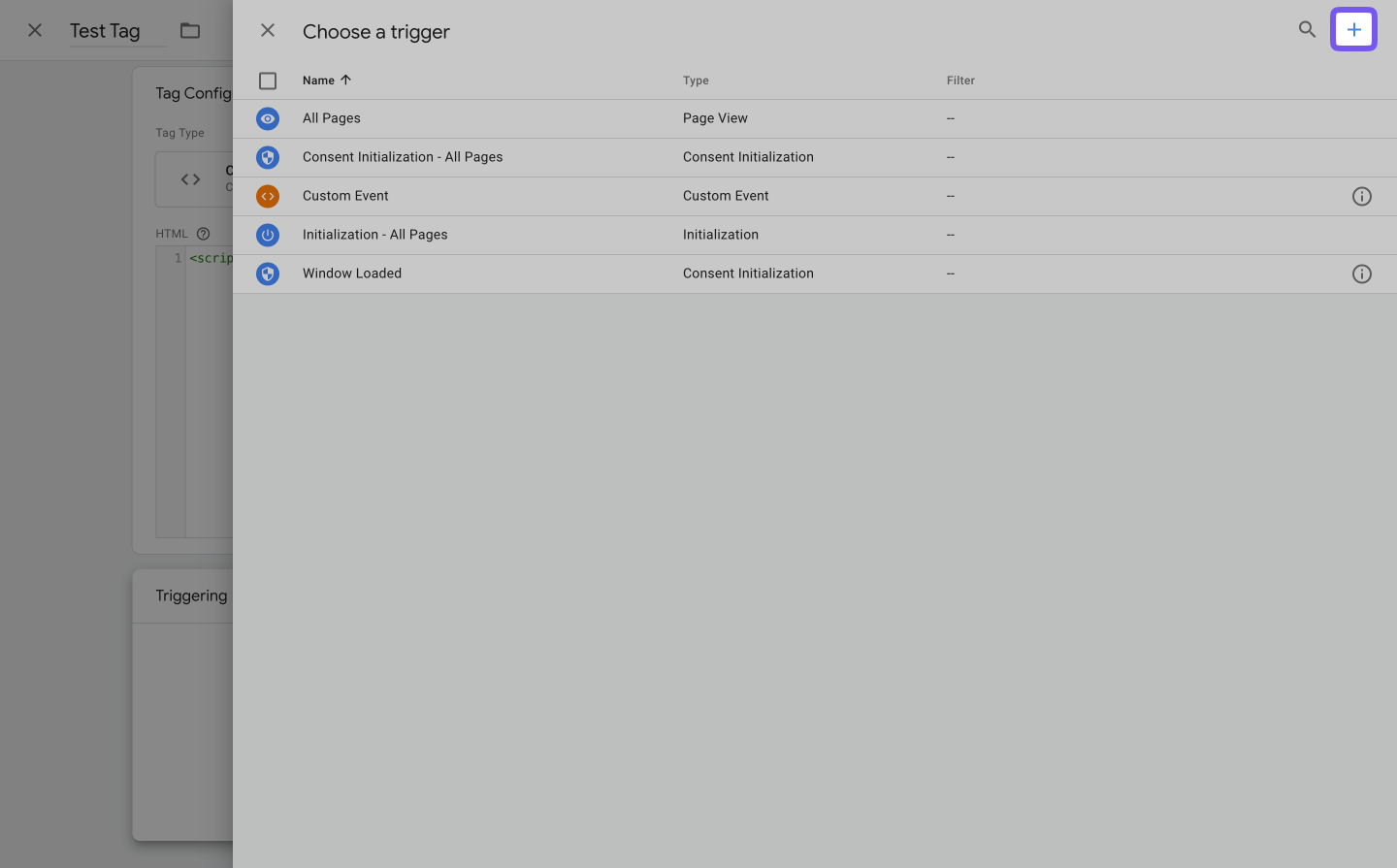 Add Trigger
