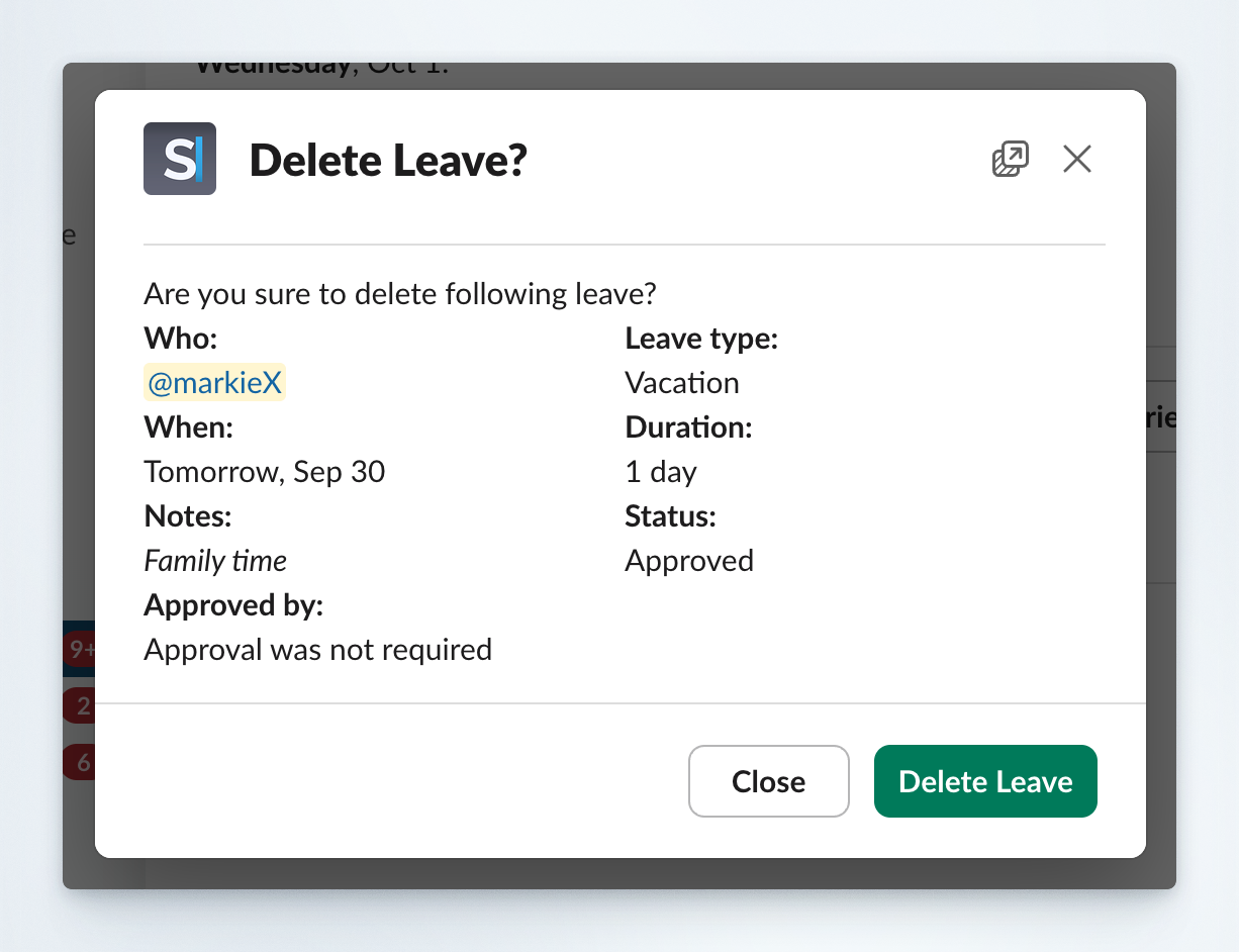 Hometab Delete Leave Dialog
